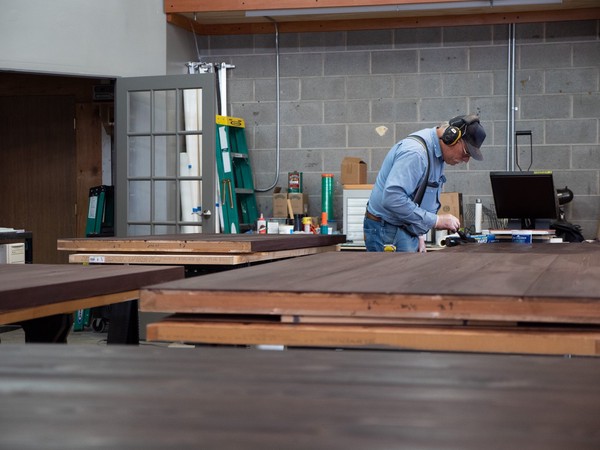 carpenter stains cedar panels