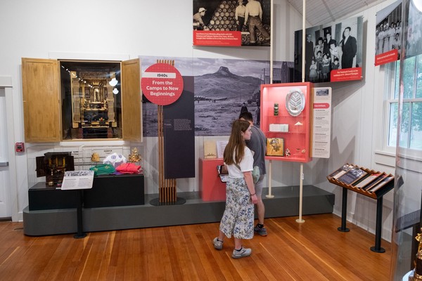 Displays range from Buddhist shrine to Heart Mountain internment camp